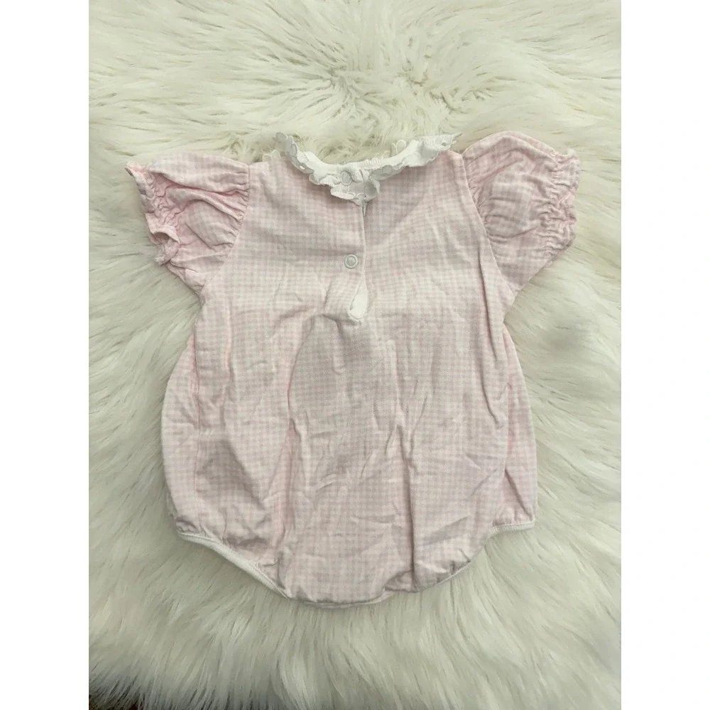 Vintage Carters pink‎ cherry bubble size 0/3m EUC